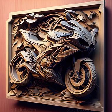 3D мадэль Kawasaki Ninja 250 (STL)